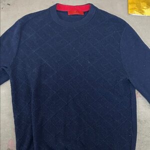 Carolina Herrera Navy Crewneck Sweater